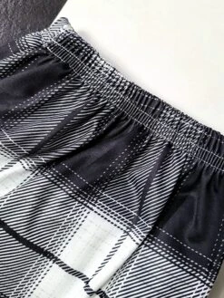 Women's Loungewear Pants Grid / Plaid Fashion Casual Soft Home Daily Bed Nylon Breathable Long Pant Pant Pocket Summer Fall Black Light Green -Deals The Sexy Bra Store ofmwje1689506615031