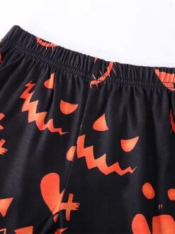 Women's Pajamas Sets Pumpkin Retro Gothic Punk & Gothic Halloween Carnival Polyester Breathable Crew Neck Long Sleeve Fall Winter Black -Deals The Sexy Bra Store ofuufq1692257129797