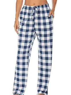 Women's Christmas Lounge Pants Grid / Plaid Simple Casual Comfort Home Daily Polyester Breathable Gift Pant Pocket Elastic Waist Fall Winter Black White 9 Women's Christmas Lounge Pants Grid / Plaid Simple Casual Comfort Home Daily Polyester Breathable Gift Pant Pocket Elastic Waist Fall Winter Black White -Deals The Sexy Bra Store ofxjxe1695628315175