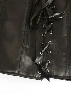 Women's Corsets Tummy Control Halloween Party & Evening Club Black Sexy Breathable Comfortable Hook & Eye Lace Up Push Up Tie Back Pure Color Fall Winter -Deals The Sexy Bra Store ogaeyj1658227907497