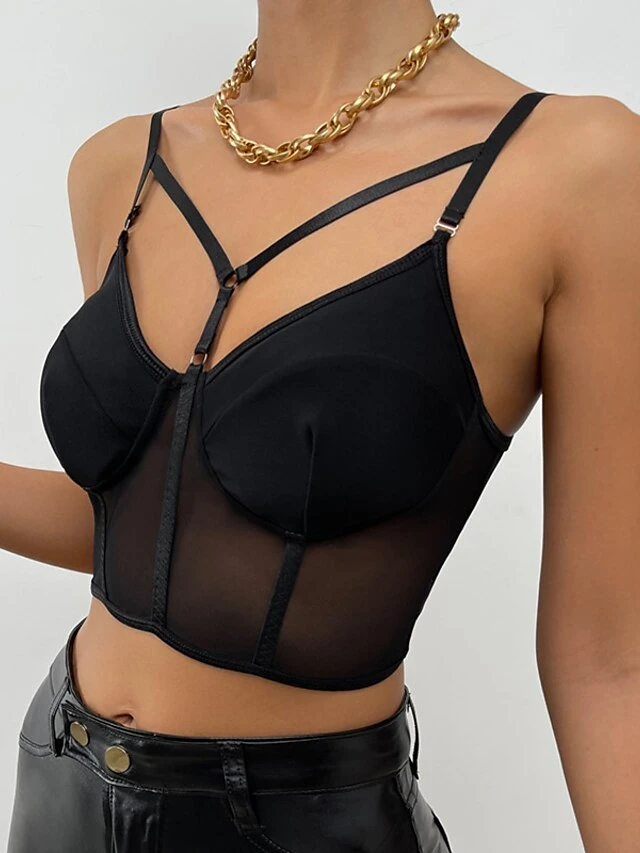 Corset Women's Corset Tops Prom Party & Evening Club Black Sexy Overbust Corset Backless Tummy Control Pure Color Summer Spring 4 Corset Women's Corset Tops Prom Party & Evening Club Black Sexy Overbust Corset Backless Tummy Control Pure Color Summer Spring - Image 4