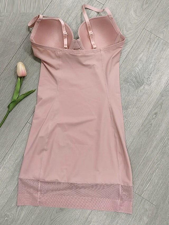 Women's Shapewear Waist Trainer Body Shaper Pure Color Sport Simple Casual Daily Going Out Nylon Breathable Straps Sleeveless Adjustable Summer Spring Black Pink 6 Women's Shapewear Waist Trainer Body Shaper Pure Color Sport Simple Casual Daily Going Out Nylon Breathable Straps Sleeveless Adjustable Summer Spring Black Pink - Image 6