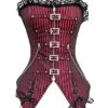 Women's Plus Size Corsets Halloween Waist Trainer Body Shaper Pure Color Sport Simple Casual Daily Going Out Polyester Breathable Sleeveless Summer Spring Black Red