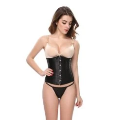Corset Women's Plus Size Corsets Casual Country Bavarian Underbust Corset Classic Tummy Control Fashion Solid Color Buckle Hook & Eye Nylon Polyester / Cotton Christmas Halloween Wedding Party / Club -Deals The Sexy Bra Store olykdw1634557831616