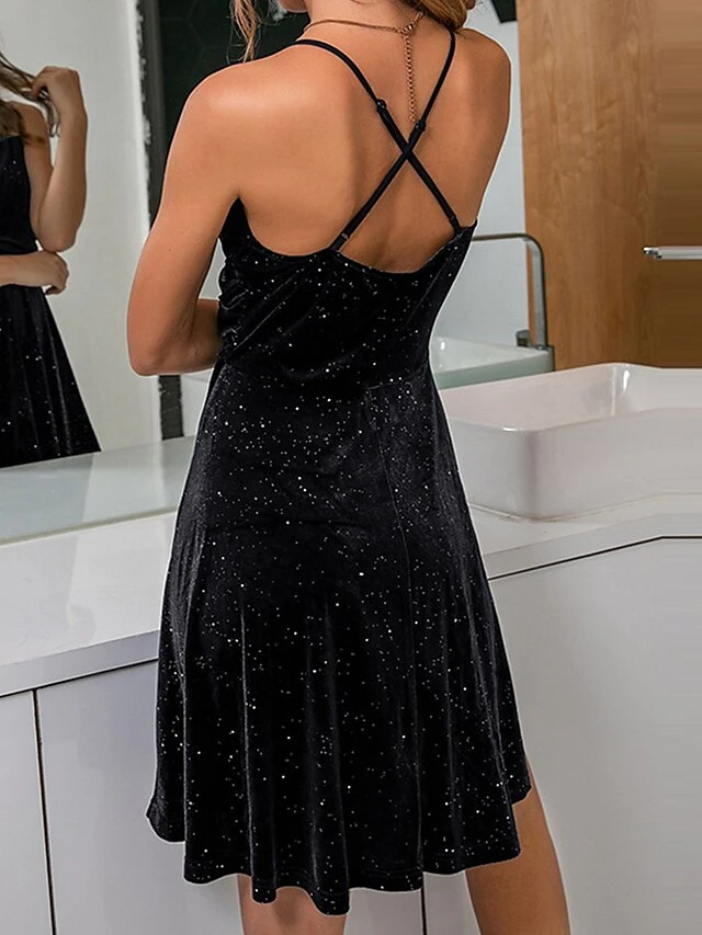 Women's Loungewear Nightgown Nightshirt Dress Pure Color Fashion Hot Xmas Comfort Party Christmas Street Polyester Breathable Halter Neck Sleeveless Backless Fall Winter Black Wine 16 Women's Loungewear Nightgown Nightshirt Dress Pure Color Fashion Hot Xmas Comfort Party Christmas Street Polyester Breathable Halter Neck Sleeveless Backless Fall Winter Black Wine - Image 16