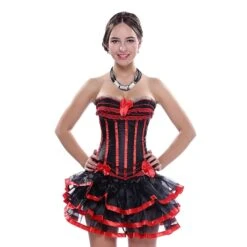 Women's Plus Size Corsets Halloween Country Bavarian Overbust Corset Corset Dresses Classic Retro Tummy Control Lace Stripe Waves Lace Up Nylon Polyester / Cotton Christmas Wedding Party / Bow 25 Women's Plus Size Corsets Halloween Country Bavarian Overbust Corset Corset Dresses Classic Retro Tummy Control Lace Stripe Waves Lace Up Nylon Polyester / Cotton Christmas Wedding Party / Bow -Deals The Sexy Bra Store osqqky1556417812276