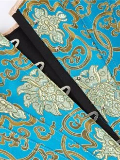 Corset Women's Corset Tops Party & Evening Club Black Blue Sexy Overbust Corset Hook & Eye Lace Up Retro Tummy Control Push Up Flower Fall Winter -Deals The Sexy Bra Store ovlmgt1658476224303