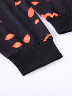Women's Pajamas Sets Pumpkin Retro Gothic Punk & Gothic Halloween Carnival Polyester Breathable Crew Neck Long Sleeve Fall Winter Black -Deals The Sexy Bra Store ozrjtd1692257132206