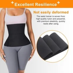 Corset Women's Waist Trainer Shapewears Office Running Gym Yoga Black Spandex Sport Sexy Breathable Hook And Loop Tummy Control Push Up Basic Solid Color All Seasons -Deals The Sexy Bra Store pahusl1656670544303
