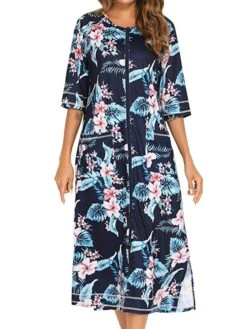 Women's Pajamas Robes Gown Bathrobes Pjs Leopard Flower Simple Comfort Home Daily Cotton Crew Neck Half Sleeve Pocket Winter Fall Blue Pink 19 Women's Pajamas Robes Gown Bathrobes Pjs Leopard Flower Simple Comfort Home Daily Cotton Crew Neck Half Sleeve Pocket Winter Fall Blue Pink -Deals The Sexy Bra Store patorp1661336268259