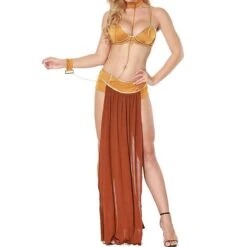 Women's Sexy Bodies Costumes Patchwork Fashion Hot Home Halloween Bed Polyester Breathable Crew Neck Sleeveless Backless Elastic Waist Summer Spring Black Brown -Deals The Sexy Bra Store pbyglc1692602346557