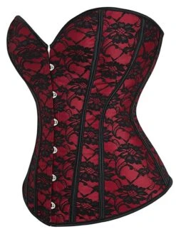Corset Women's Corsets Trachtenmieder Halloween Club Oktoberfest Costume Red Country Bavarian Breathable Buckle Lace Up Backless Tummy Control Lace Summer Spring -Deals The Sexy Bra Store pgqxlh1656410674862