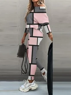 Women's Pajamas Sets Grid / Plaid Fashion Casual Comfort Home Daily Bed Polyester Breathable Crew Neck Long Sleeve Pullover Pant Fall Winter Pink Blue 7 Women's Pajamas Sets Grid / Plaid Fashion Casual Comfort Home Daily Bed Polyester Breathable Crew Neck Long Sleeve Pullover Pant Fall Winter Pink Blue -Deals The Sexy Bra Store pkhmrh1696751805979