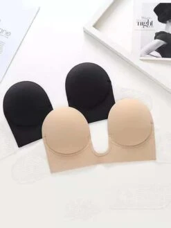 Strapless Silicone Deep U Bra Self-adhesive Gel Sticky Invisible Bra Bra Backless Dress Nude Bra -Deals The Sexy Bra Store pmbppb1656490640796
