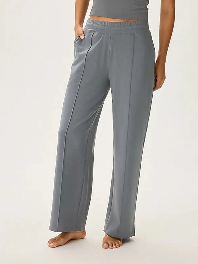 Women's Long Johns Pajama Pant Pure Color Warm Fashion Home Street Daily Cotton Comfort Pocket Elastic Waist Fall Winter Milky Black 1 Women's Long Johns Pajama Pant Pure Color Warm Fashion Home Street Daily Cotton Comfort Pocket Elastic Waist Fall Winter Milky Black