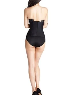 Corset Women's Corsets Prom Party & Evening Club Black Sexy Underbust Corset Hook & Eye Backless Tummy Control Pure Color Fall Winter -Deals The Sexy Bra Store ppjkze1663754621497