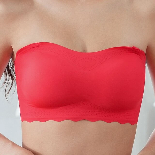 Women's Bras & Bralettes Seamless Strapless Full Coverage Solid Color Sexy Micro-elastic Push Up Invisible Sport Casual Daily Nylon Black / 1 PC 15 Women's Bras & Bralettes Seamless Strapless Full Coverage Solid Color Sexy Micro-elastic Push Up Invisible Sport Casual Daily Nylon Black / 1 PC - Image 15