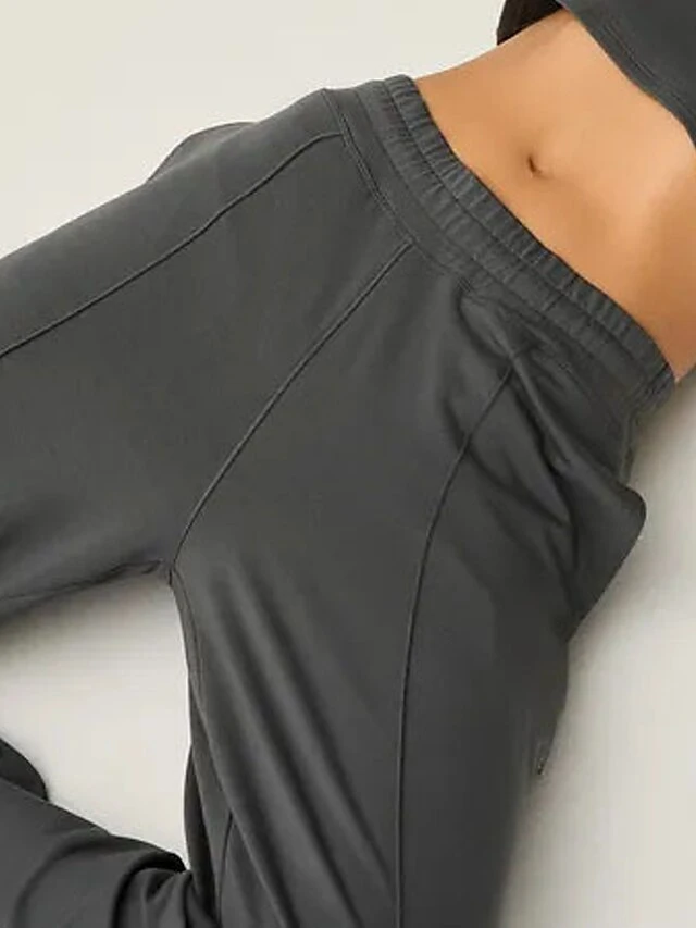 Women's Long Johns Pajama Pant Pure Color Warm Fashion Home Street Daily Cotton Comfort Pocket Elastic Waist Fall Winter Milky Black 12 Women's Long Johns Pajama Pant Pure Color Warm Fashion Home Street Daily Cotton Comfort Pocket Elastic Waist Fall Winter Milky Black - Image 12