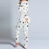 Women's Pajamas Onesie Jumpsuit Nighty 1 PCS Graphic Prints Milk Cow Fashion Simple Comfort Home Daily Bed Polyester Breathable Gift V Wire Long Sleeve Print Spring Fall Black Red