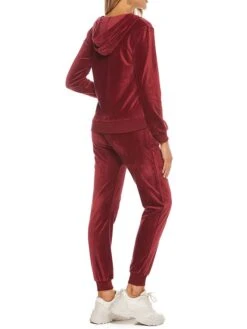 Women's Velvet Lounge Sets Sweatsuit Pure Color Fashion Comfort Soft Home Daily Bed Polyester Breathable Hoodie Long Sleeve Cardigan Pant Pocket Fall Winter Black Wine 32 Women's Velvet Lounge Sets Sweatsuit Pure Color Fashion Comfort Soft Home Daily Bed Polyester Breathable Hoodie Long Sleeve Cardigan Pant Pocket Fall Winter Black Wine -Deals The Sexy Bra Store pwrffw1694072365048