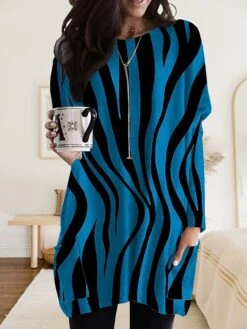 Women's Loungewear Nightgown Stripe Flower Fashion Comfort Home Daily Polyester Crew Neck Long Sleeve Pocket Fall Winter Royal Blue Blue 5 Women's Loungewear Nightgown Stripe Flower Fashion Comfort Home Daily Polyester Crew Neck Long Sleeve Pocket Fall Winter Royal Blue Blue -Deals The Sexy Bra Store pxjeow1694072617917