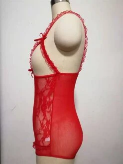 Women's Sexy Lingerie Panties Pure Color Lovers Hot Comfort Home Daily Bed Lace Breathable V Wire Hole Summer Spring Black White -Deals The Sexy Bra Store qagnnn1681810608881