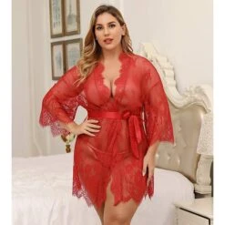 Women's Plus Size Sexy Lingerie Chemises & Negligees Spandex Transparent White Black / Super Sexy 34 Women's Plus Size Sexy Lingerie Chemises & Negligees Spandex Transparent White Black / Super Sexy -Deals The Sexy Bra Store qasixm1645693588151