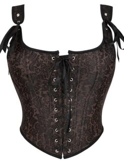 Corset Women's Corsets Halloween Prom Party & Evening Club Brown Sexy Overbust Corset Lace Up Backless Tummy Control Print Flower Summer Spring 18 Corset Women's Corsets Halloween Prom Party & Evening Club Brown Sexy Overbust Corset Lace Up Backless Tummy Control Print Flower Summer Spring -Deals The Sexy Bra Store qdtrvy1661509398131