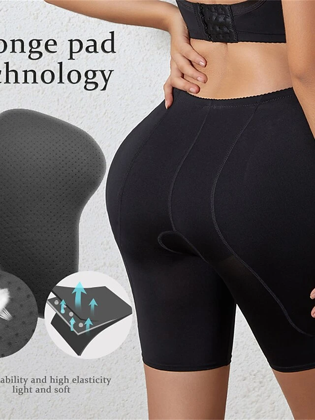 Women's Shapewear With Hip Pads Pure Color Sport Casual Comfort Home Daily Gyms Nylon Breathable Summer Spring Black Beige 13 Women's Shapewear With Hip Pads Pure Color Sport Casual Comfort Home Daily Gyms Nylon Breathable Summer Spring Black Beige - Image 13