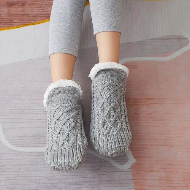 Women's 1 Pair Socks Slipper Socks Fashion Comfort Novelty Fleece Solid Colored Casual Daily Indoor Warm Winter Fall Black Blue Wine 11 Women's 1 Pair Socks Slipper Socks Fashion Comfort Novelty Fleece Solid Colored Casual Daily Indoor Warm Winter Fall Black Blue Wine - Image 11