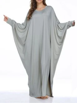 Women's Pajamas Nightgown Dress Pure Color Simple Casual Soft Home Daily Bed Polyester Breathable Crew Neck Long Sleeve Summer Spring Black Yellow -Deals The Sexy Bra Store qonstt1678098669071