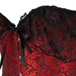 Women's Plus Size Corsets Country Bavarian Overbust Corset Classic Tummy Control Push Up Lace Solid Color Printing Buckle Hook & Eye Nylon Polyester / Cotton Christmas Halloween Wedding Party -Deals The Sexy Bra Store qsgyxy1634268385344