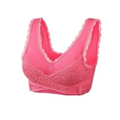 Women's Oversized Lace Sports Bras Cross Front Side Buckle Wire Free Bra Yoga Workout Activewear -Deals The Sexy Bra Store qslyob1606288058873