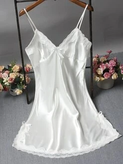 Women's Lace Sexy Lingerie Sexy Bodies Nightwear - Spandex Solid Colored Sexy Lingerie Set Silver / Black / White One-Size 11 Women's Lace Sexy Lingerie Sexy Bodies Nightwear - Spandex Solid Colored Sexy Lingerie Set Silver / Black / White One-Size -Deals The Sexy Bra Store qtmura1697793487945