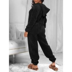 Women's Pajamas Jumpsuit Star Warm Fashion Casual Home Daily Bed Polyester Breathable Hoodie Long Sleeve Pocket Fall Winter Black White 30 Women's Pajamas Jumpsuit Star Warm Fashion Casual Home Daily Bed Polyester Breathable Hoodie Long Sleeve Pocket Fall Winter Black White -Deals The Sexy Bra Store qvwnvm1692348365555
