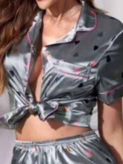 Women's Loungewear Sets Heart Stripe Casual Comfort Soft Home Daily Bed Polyester Breathable Lapel Short Sleeve Shirt Shorts Pocket Elastic Waist Summer Spring Blue And White White 18 Women's Loungewear Sets Heart Stripe Casual Comfort Soft Home Daily Bed Polyester Breathable Lapel Short Sleeve Shirt Shorts Pocket Elastic Waist Summer Spring Blue And White White -Deals The Sexy Bra Store qwjirc1680576879043