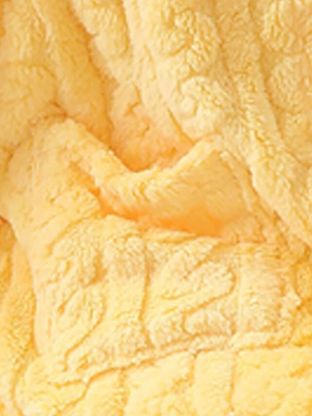 Women's Pajamas Sets Pure Color Warm Fashion Plush Home Daily Bed Coral Fleece Coral Velvet Warm Breathable Hoodie Long Sleeve Cardigan Pant Button Pocket Fall Winter Yellow Pink 6 Women's Pajamas Sets Pure Color Warm Fashion Plush Home Daily Bed Coral Fleece Coral Velvet Warm Breathable Hoodie Long Sleeve Cardigan Pant Button Pocket Fall Winter Yellow Pink - Image 6