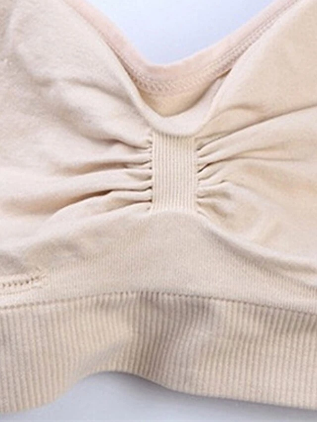 Women's Plus Size Nursing Bra Solid Home Bed Nylon Breathable Straps Sleeveless Backless Summer Spring Bean Paste Purple Black 15 Women's Plus Size Nursing Bra Solid Home Bed Nylon Breathable Straps Sleeveless Backless Summer Spring Bean Paste Purple Black - Image 15