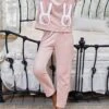 Women's Loungewear Sets 2 Pieces Patchwork Fashion Casual Comfort Street Daily Date Polyester Warm Hoodie Long Sleeve Pant Fall Winter Pink
