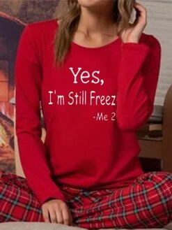 Women's Christmas Pajamas Top Letter Casual Comfort Soft Home Christmas Daily Polyester Breathable Gift Crew Neck Long Sleeve T Shirt Tee Fall Winter Black White 5 Women's Christmas Pajamas Top Letter Casual Comfort Soft Home Christmas Daily Polyester Breathable Gift Crew Neck Long Sleeve T Shirt Tee Fall Winter Black White -Deals The Sexy Bra Store rexvnj1697793507598