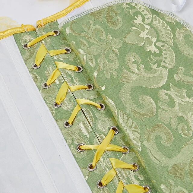 Women's Corsets Halloween Country Bavarian Overbust Corset Tummy Control Push Up Lace Lace Jacquard Pure Color Hook & Eye Lace Up Cotton Polyester Christmas Wedding Party Birthday Party Fall 6 Women's Corsets Halloween Country Bavarian Overbust Corset Tummy Control Push Up Lace Lace Jacquard Pure Color Hook & Eye Lace Up Cotton Polyester Christmas Wedding Party Birthday Party Fall - Image 6