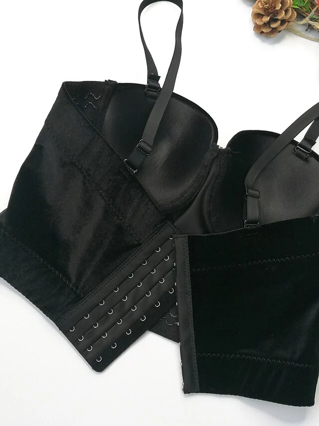 Corset Women's Corset Tops Prom Party & Evening Club Black Wine Green Sexy Overbust Corset Buckle Backless Tummy Control Pure Color Summer Spring 16 Corset Women's Corset Tops Prom Party & Evening Club Black Wine Green Sexy Overbust Corset Buckle Backless Tummy Control Pure Color Summer Spring - Image 16