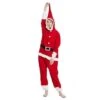 Women's Christmas Onesie Pajama Santa Claus Snowman Plush Comfort Oversized Xmas Polar Fleece Warm Hoodie Long Sleeve Fall Winter Santa Claus Snowman