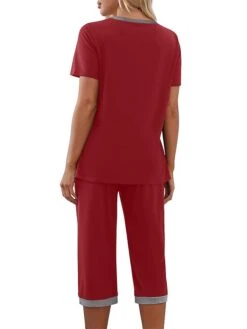 Women's Pajamas Pajama Top And Pant Sets Pure Color Casual Comfort Soft Home Daily Bed Cotton Blend Breathable V Wire Short Sleeve T Shirt Tee Elastic Waist Summer Spring White Yellow 25 Women's Pajamas Pajama Top And Pant Sets Pure Color Casual Comfort Soft Home Daily Bed Cotton Blend Breathable V Wire Short Sleeve T Shirt Tee Elastic Waist Summer Spring White Yellow -Deals The Sexy Bra Store rucgqi1688454187090