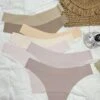 3Pcs Sets Women's Panties Set Thin Thongs & G-Strings, Seamless Low Waist Panties Random Color