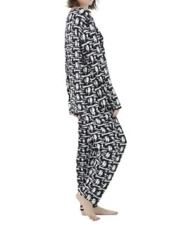 Women's Plus Size Loungewear Sets Stripe Flower Warm Fashion Casual Home Street Daily Polyester Warm Breathable Crew Neck Long Sleeve T Shirt Tee Pant Fall Winter Black Strips Black Daisy -Deals The Sexy Bra Store rvinsx1693986221051