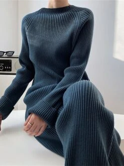 Women's Lounge Sets Sweater Sets Pure Color Fashion Casual Comfort Home Street Daily Polyester Breathable Crew Neck Long Sleeve Sweater Pant Fall Winter Black Blue 24 Women's Lounge Sets Sweater Sets Pure Color Fashion Casual Comfort Home Street Daily Polyester Breathable Crew Neck Long Sleeve Sweater Pant Fall Winter Black Blue -Deals The Sexy Bra Store rwjydf1691566035079