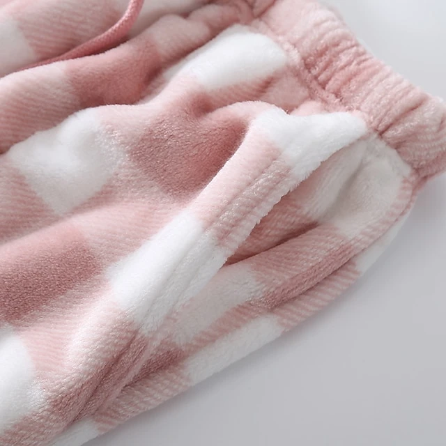Women's Christmas Pajamas Winter Pants Nighty Pjs Grid / Plaid Fashion Simple Comfort Party Xmas Home Bed Flannel Warm Breathable Long Pant Elastic Waist Winter Fall Blue Pink / Sweet / Gift / Print 11 Women's Christmas Pajamas Winter Pants Nighty Pjs Grid / Plaid Fashion Simple Comfort Party Xmas Home Bed Flannel Warm Breathable Long Pant Elastic Waist Winter Fall Blue Pink / Sweet / Gift / Print - Image 11