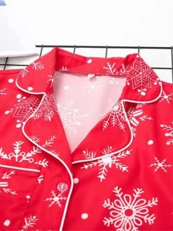 Women's Christmas Pajamas Sets Snowflake Fashion Comfort Soft Home Xmas Daily Polyester Breathable Lapel Long Sleeve Shirt Pant Button Pocket Fall Winter Red 18 Women's Christmas Pajamas Sets Snowflake Fashion Comfort Soft Home Xmas Daily Polyester Breathable Lapel Long Sleeve Shirt Pant Button Pocket Fall Winter Red -Deals The Sexy Bra Store sarhwa1693206736655