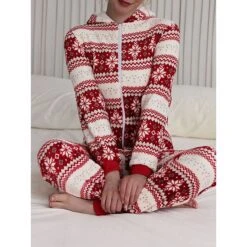 Women's Pajamas Jumpsuit Elk Snowflake Warm Fashion Casual Xmas Home Christmas Daily Polyester Breathable Hoodie Long Sleeve Pocket Fall Winter Black White 23 Women's Pajamas Jumpsuit Elk Snowflake Warm Fashion Casual Xmas Home Christmas Daily Polyester Breathable Hoodie Long Sleeve Pocket Fall Winter Black White -Deals The Sexy Bra Store sawojy1692348352599